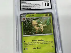 2025 Pokemon Prismatic Evolutions #005/131 Leafeon Costco Exclusive CGC 10 - Image 3