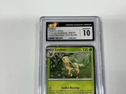2025 Pokemon Prismatic Evolutions #005/131 Leafeon Costco Exclusive CGC 10 - Image 4