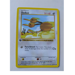 Doduo 1st edition Shadowless 48/102 Pokemon TCG card - Image 1