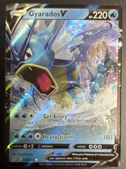 Pokemon Gyarados V 028/203 Holo Ultra Rare SWSH Evolving Skies Card TCG NM/M - Image 1
