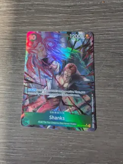 One Piece Shanks OP13-028 SR OP13 Holo Character Card 12000 Power - Image 1