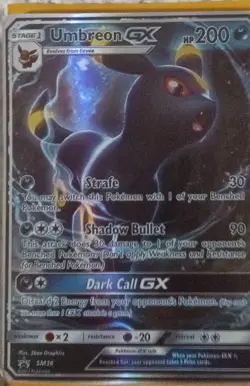 Pokemon Umbreon GX SM36 Promo Holo 200 HP Shadow Bullet Dark Call GX Card - Image 1