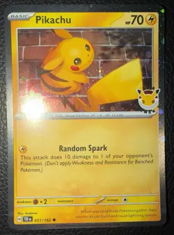 FOUR Pikachu 51 /162 2026 Pokemon Day - Promo Stamped - Image 2