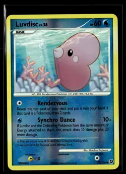 Luvdisc 77/106 Great Encounters Reverse Holo Common Pokemon - Image 1