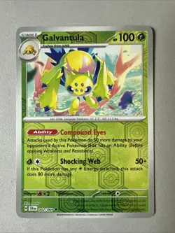 Pokemon TCG * SV Shroulded Fable * 2/64 Galvantula REVERSE HOLO U * FRESH PK - Image 1