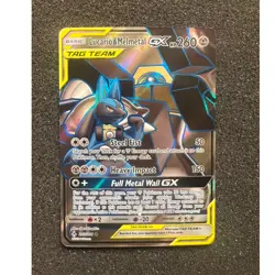 Pokemon TCG Lucario & Melmetal GX 203/214 Unbroken Bonds Ultra Rare Holo 260HP - Image 1