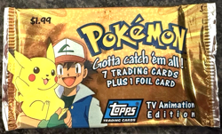 1999 Topps Pokemon Factory Sealed Pack TV Edition Unopened RETAIL Pack Rare - Image 1