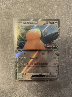 Pokemon Card TCG - Snorlax EX 076/131 - Prismatic Evolutions Stamped Promo - NM - Image 1
