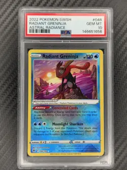 PSA 10 Radiant Greninja #046/189 Sword & Shield Astral Radiance 2022 Pokemon TCG - Image 4