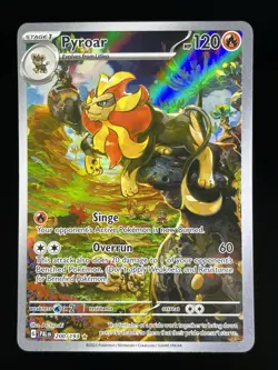 POKEMON TCG PYROAR SV02 Paldea Evolved Illustration RARE HOLO Foil 200/193 - Image 1