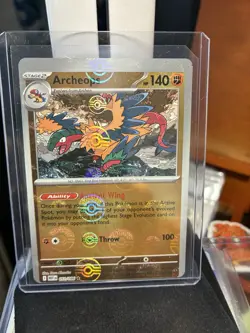ERROR Archeops Pokeball 051/086 Holo Rare White Flare Pokemon Massive OC - Image 1