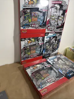 Sams Club's Pokemon Black Bolt & White Flare Poster Binder Booster Box Lot Of 3 - Image 2