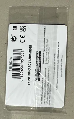 Pokemon Charmander 004/165 151 EB Games Reverse Holo Card Promo Sealed - Image 2
