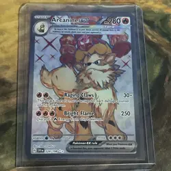 Pokemon Scarlet And Violet Base Set Arcanine Ex Holo 224/198 NM - Image 1