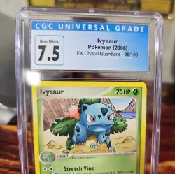 2006 IVYSAUR EX CRYSTAL GUARDIANS #35/100 POKEMON CGC 7.5 - Image 2