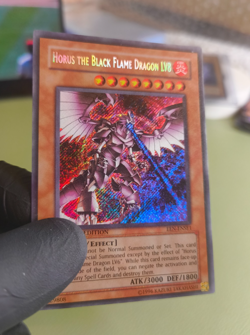 Horus The Black Flame Dragon LV8 EEN-ENSE Secret rare Limited Edition VLP - Image 1