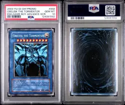 Obelisk The Tormentor GBI-002 Secret Rare Promo Yugioh PSA 10 *697 - Image 1