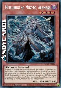 MITSURUGI NO MIKOTO, ARAMASA • Segreta • L26D ITM06 • 1Ed • Yugioh! • ANDYCARDS - Image 1