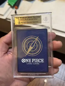 BGS 9.5 Pristine - Monkey D. Luffy OP11-058 Treasure Rare One Piece OP13 English - Image 2