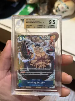 BGS 9.5 Pristine - Monkey D. Luffy OP11-058 Treasure Rare One Piece OP13 English - Image 3