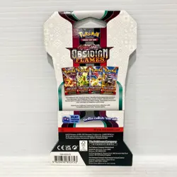 1x Obsidian Flames Charizard Sleeved Blister Sealed Pokemon Card Booster Pack - Image 2
