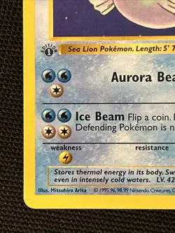 Pokemon Dewgong 25/102 (1st Edition) Shadowless *Near Mint* Never Played Card - Image 2