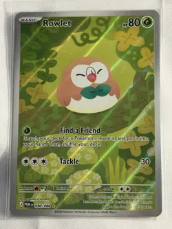 Rowlet Pokemon Card (POR 090/088) - English, Near Mint - Image 1