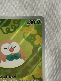 Rowlet Pokemon Card (POR 090/088) - English, Near Mint - Image 2