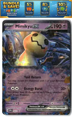Mimikyu ex 004 SV: Scarlet & Violet Promo Cards - Image 1