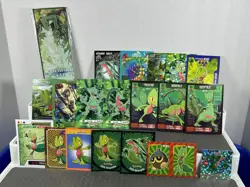 Pokemon Treecko Lot Pokemon Lot of 20 Cards and Stickers Treecko Mixed Lot Crimp - Image 3