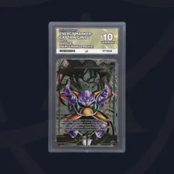 Dragon Ball Gold Energy Marker E01-11 Captain Ginyu Ace Graded 10 Promo Card - Image 1