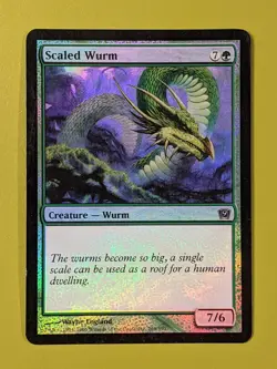 FOIL Scaled Wurm x1 Ninth Edition 9th 1x Magic the Gathering MTG - Image 1
