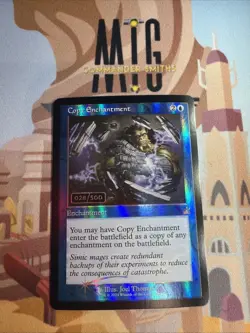 Copy Enchantment ✨ RETRO Serialized (#028) FOIL ✨ MTG NM Ravnica Remastered - Image 1