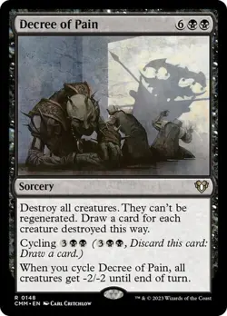 Decree of Pain - 0148 - Rare - Commander Masters CMM MTG - Image 1