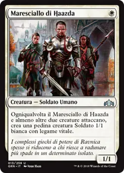 MTG HAAZDA MARSHAL FOIL EXC - MARESCIALLO DI HAAZDA - GRN - MAGIC - Image 1