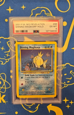 PSA 6 GRADED 2001 POKEMON NEO REVELATION #66 SHINING MAGIKARP-HOLO - Image 4