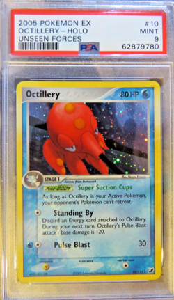 Pokemon Ex Unseen Forces 10 Octillery MINT PSA 9 - Image 1
