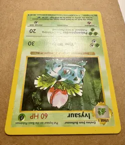 Shadowless Ivysaur 30/102 Pokemon Base Set LP Vintage WOTC 1999 - Image 3
