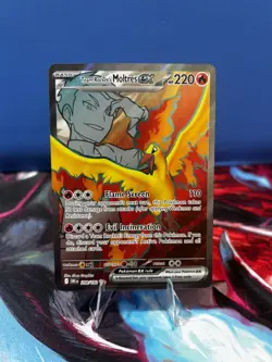 Pokemon TCG Team Rockets Moltres EX Destined Rivals 208/182 - Image 1