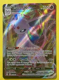 Espeon VMAX 2021 Pokemon Sword & Shield Evolving Skies FULL ART HOLO 65/203 - Image 1