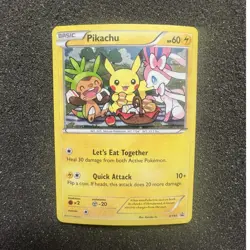 Pokemon TCG Pikachu XY95 XY Promo Holo ENG 2016 Basic 60HP Illus Kanako Eo - Image 1