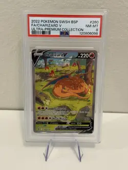 Pokemon Charizard VSTAR SWSH262 Sword & Shield Holo Black Star Promo PSA 8 - Image 1