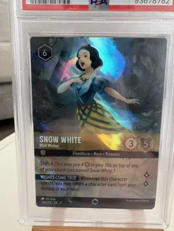 2023 DISNEY LORCANA EN 2 SNOW WHITE ENCHANTED PSA 10 - Image 3