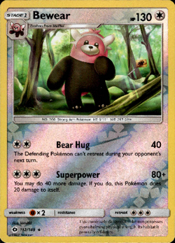 Bewear 112/149 Reverse Holo | Sun & Moon | Pokemon Card - Image 1