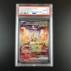 PSA 10 Raging Bolt ex 208/162 Pokemon Temporal Forces Graded Card - Image 1
