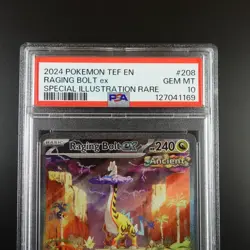 PSA 10 Raging Bolt ex 208/162 Pokemon Temporal Forces Graded Card - Image 2