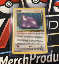 [German] Super Rare Ditto 18/62 Fossil Regular Low Pop Pokemon Card HP/DM - Image 1