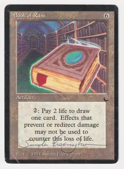 Signed Book of Rass HP The Dark Artist Sandra Everingham 1994 MTG Magic Vintage! - Image 1