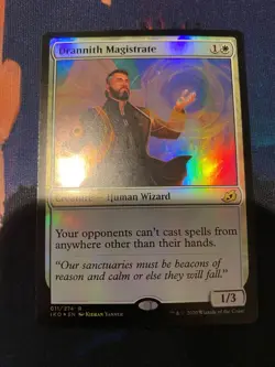 MTG Ikoria Lair of Behemoths Drannith Magistrate Foil - Image 1
