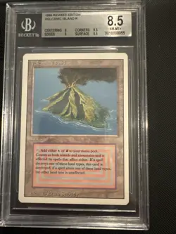 Volcanic Island Revised MTG BGS 8.5 - Image 1